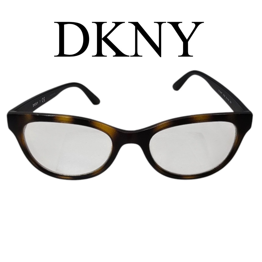 DKNY Eyeglasses Women 51mm Tortoise Black DY 4687 Cat Eye Designer Luxury Frames